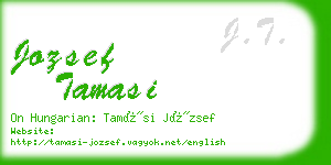 jozsef tamasi business card